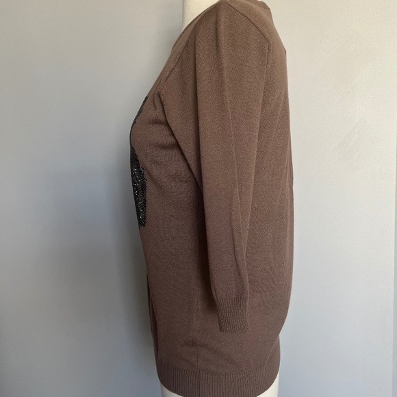 Glenfield Italy Crystal Rhinestone Jeweled Bernese Mountain Dog Animal Top Shirt - Picture 5 of 12